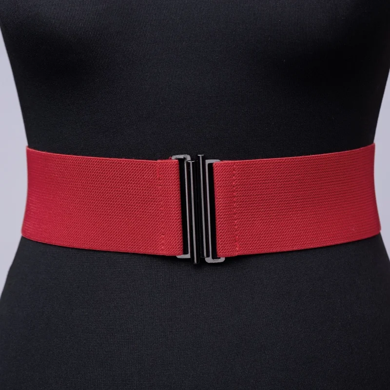 Curea lata bordo din material elastic - 6 cm