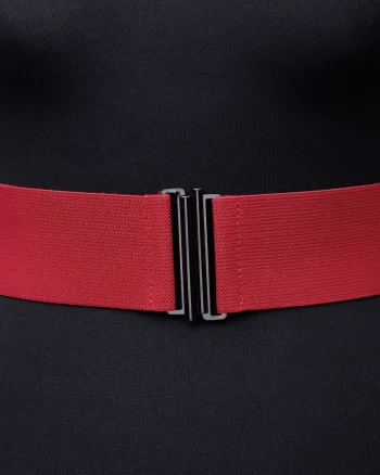 Curea lata bordo din material elastic - 6 cm