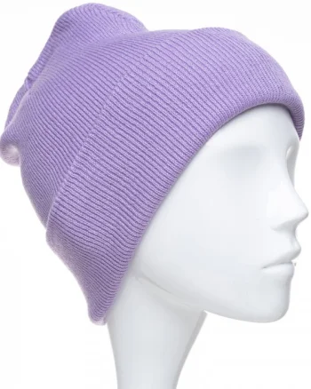 Caciula unisex model clasic tricotat, dublata in interior, lila