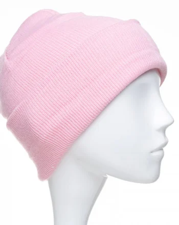 Caciula unisex model clasic tricotat, dublata in interior, roz