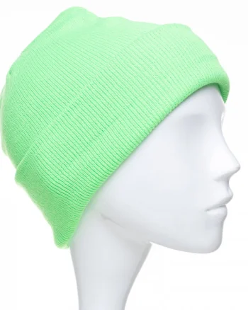 Caciula unisex model clasic tricotat, dublata in interior, verde neon