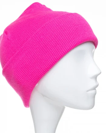 Caciula unisex model clasic tricotat, dublata in interior, fucsia