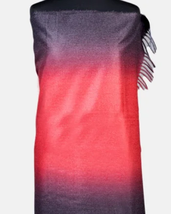 Esarfa cashmere degrade in nuante bordo