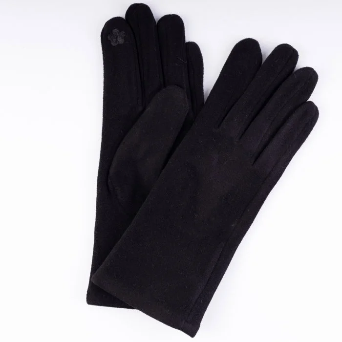 Manusi dama uni, bleumarin, din material textil