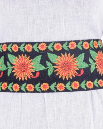 Brau traditional romanesc cu broderie floarea soarelui