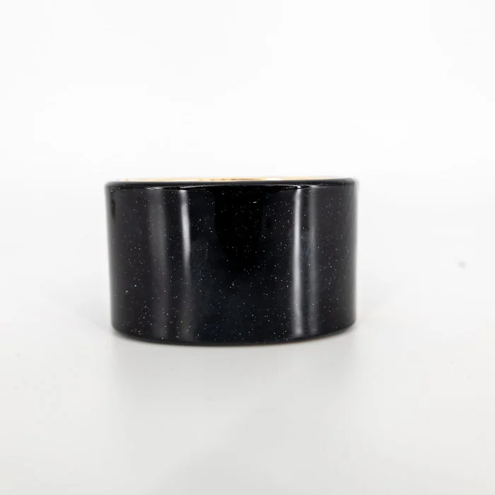 Bratara lata neagra cu efect star dust ,   eleganta si versatila