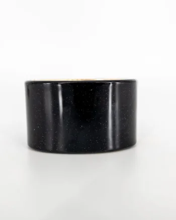 Bratara lata neagra cu efect star dust ,   eleganta si versatila