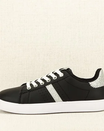 Sneakers negru cu sclipici Betina M3