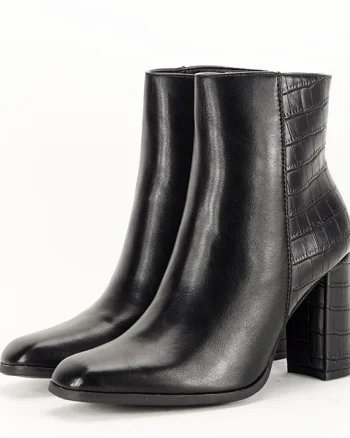Botine negre cu imprimeu Diana 117