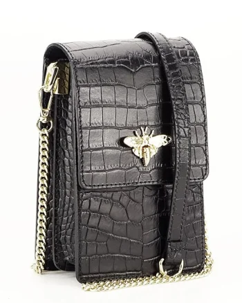Borseta neagra din piele naturala 1525 123