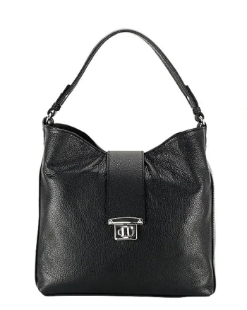 Geanta neagra din piele naturala 8963 124