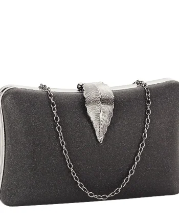 Geanta clutch negru simplu BME-600  05