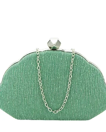Geanta clutch cu sclipici BHY-5041 05 Verde