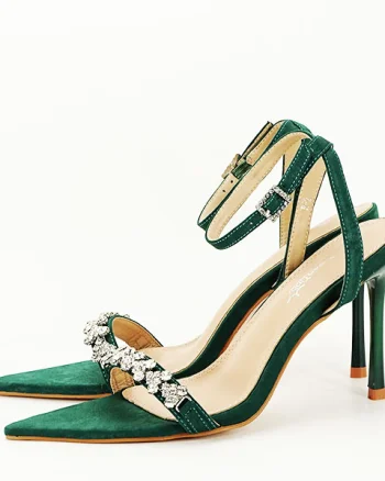 Sandale elegante verde inchis R-2 131