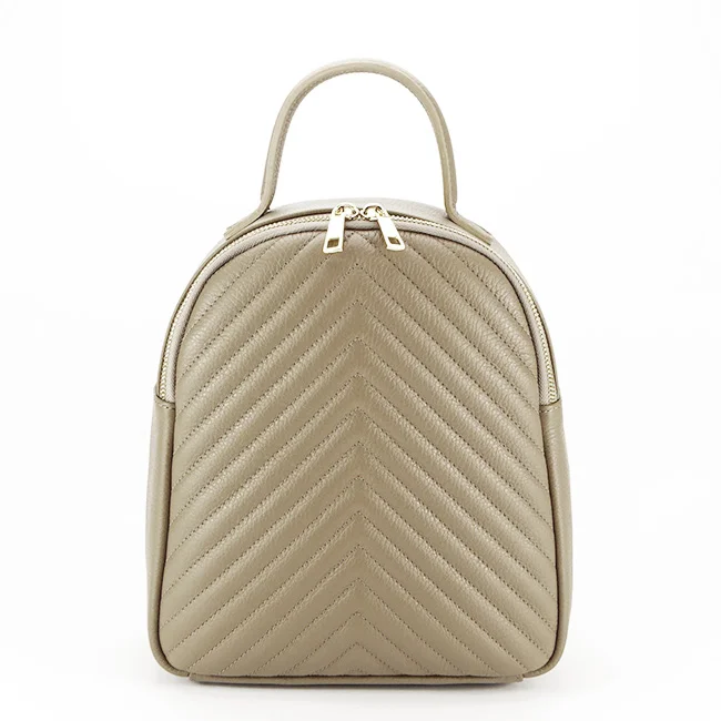 Rucsac din piele naturala 8955 121 Bej inchis