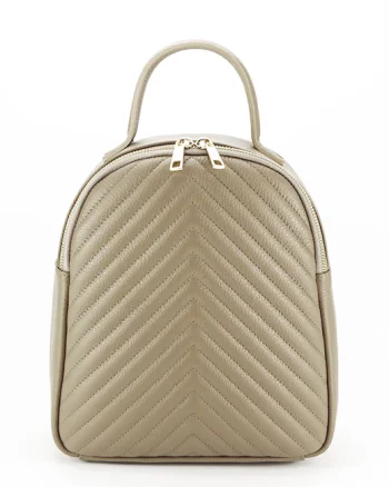 Rucsac din piele naturala 8955 121 Bej inchis