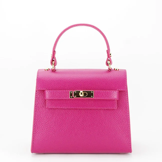 Geanta din piele naturala 8949 121 Fucsia