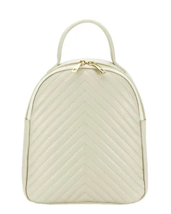 Rucsac din piele naturala 8955 121 Crem