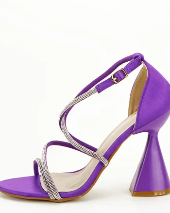 Sandale mov elegante cu toc conic BD116 130
