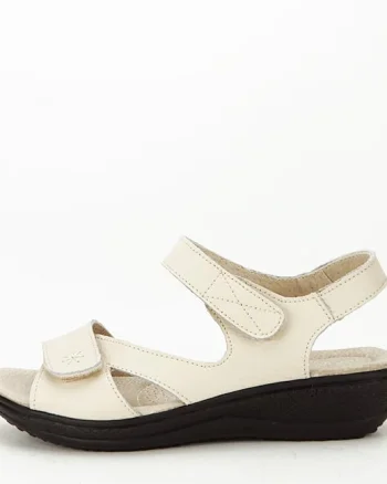 Sandale bej din piele naturala Sara 129 confort
