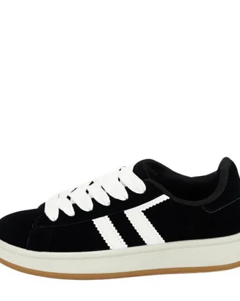 Sneakers negrii cu talpa groasa BM-1101 M2