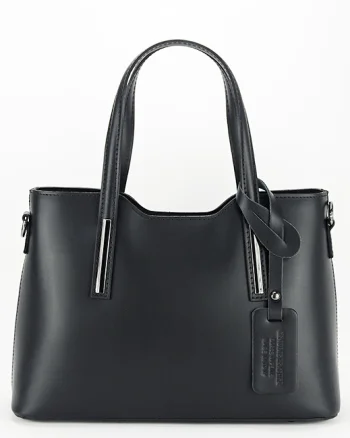Geanta medie neagra din piele naturala 1065 132