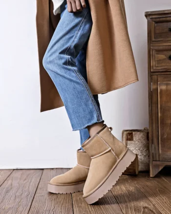 Ghete bej din piele naturala JB1925 117