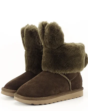 Ghete kaki copii din piele naturala Iris 132