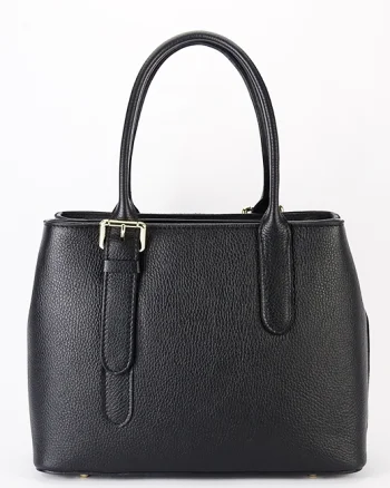 Geanta neagra  de talie mare din piele naturala 1702 122