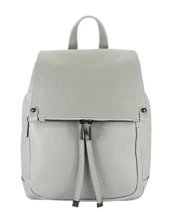 Rucsac gri din piele naturala 8914 M6