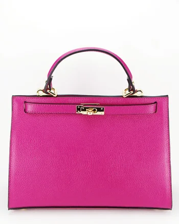 Geanta din piele naturala 8934 119 fuchsia