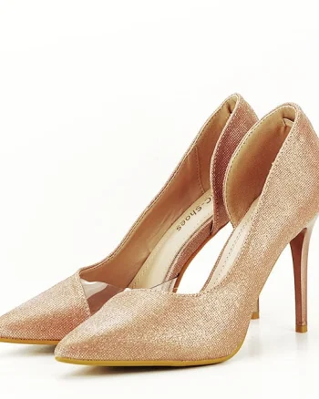 Pantofi sampanie decupati lateral N20-680 04