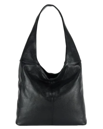 Geanta neagra de talie mare din piele naturala 8924 127