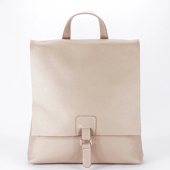 Rucsac 2 in 1 roz din piele naturala 5974-28 M11