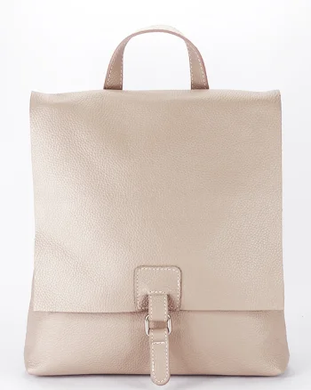 Rucsac 2 in 1 roz din piele naturala 5974-28 M11