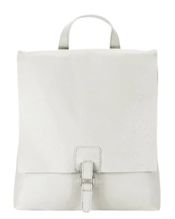 Rucsac 2 in 1 alb din piele naturala 5974-28 M11
