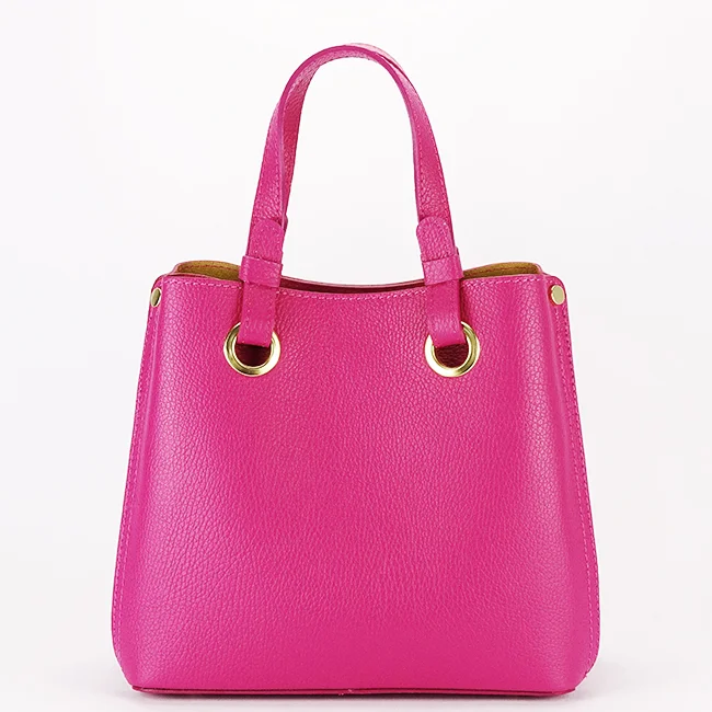 Geanta fucsia medie din piele naturala 8916 129
