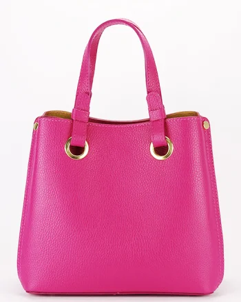 Geanta fucsia medie din piele naturala 8916 129