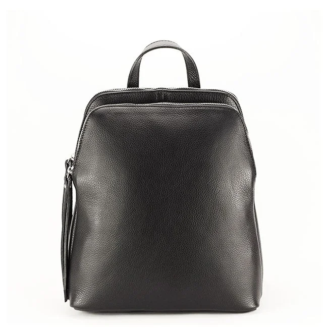 Rucsac negru din piele naturala  Andra 121