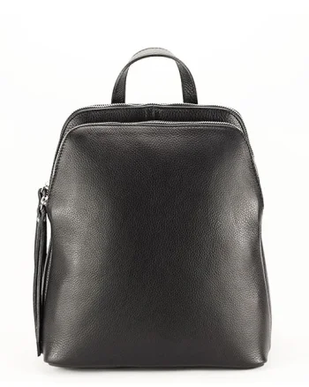 Rucsac negru din piele naturala  Andra 121