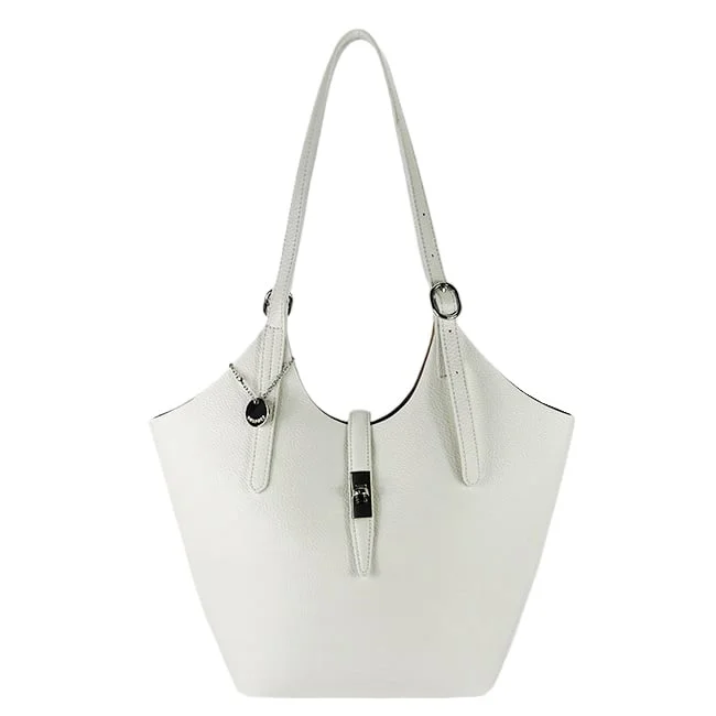 Geanta alba mare cu borseta detasabila DIANACO DTL706-3 16
