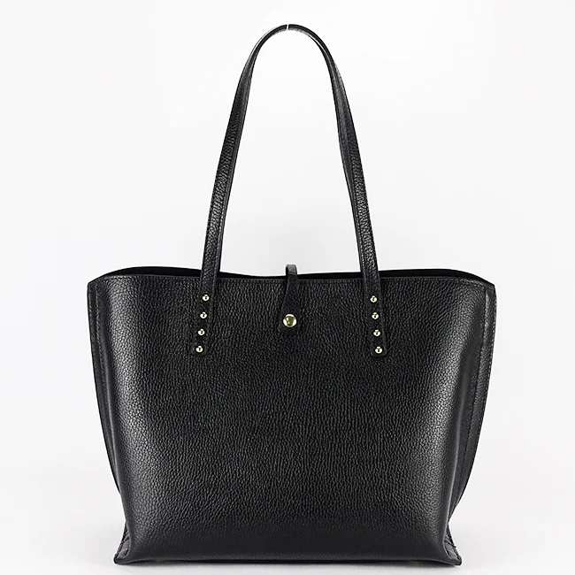 Geanta mare neagra din piele naturala 1740 M8