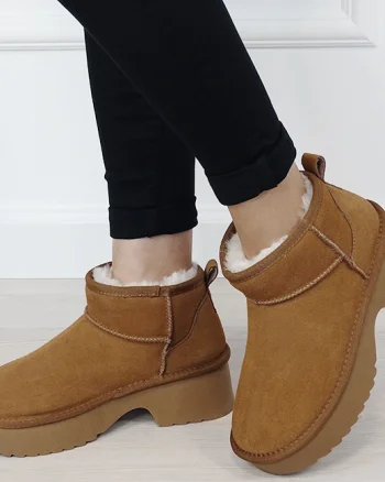 Ghete camel din piele naturala W5878 114