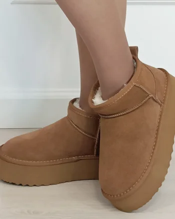 Ghete camel din piele naturala 6391 113