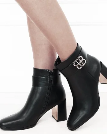 Botine negre elegante 6381A 114