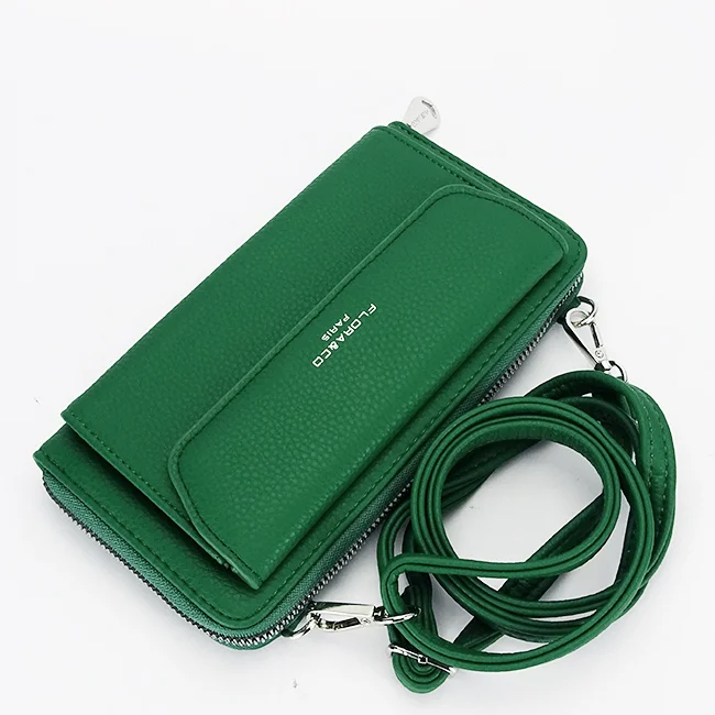 Portofel si port telefon verde H6017 07