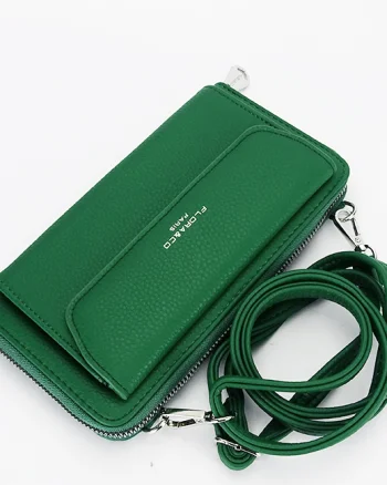 Portofel si port telefon verde H6017 07