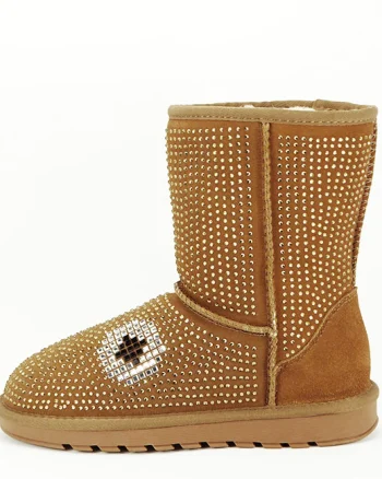 Cizme camel din piele naturala W8008 113