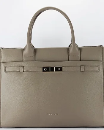 Geanta taupe deschis mare David Jones CM7736 17