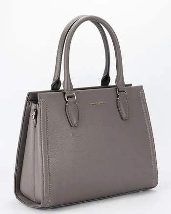 Geanta gri inchis mare David Jones CM7651 16